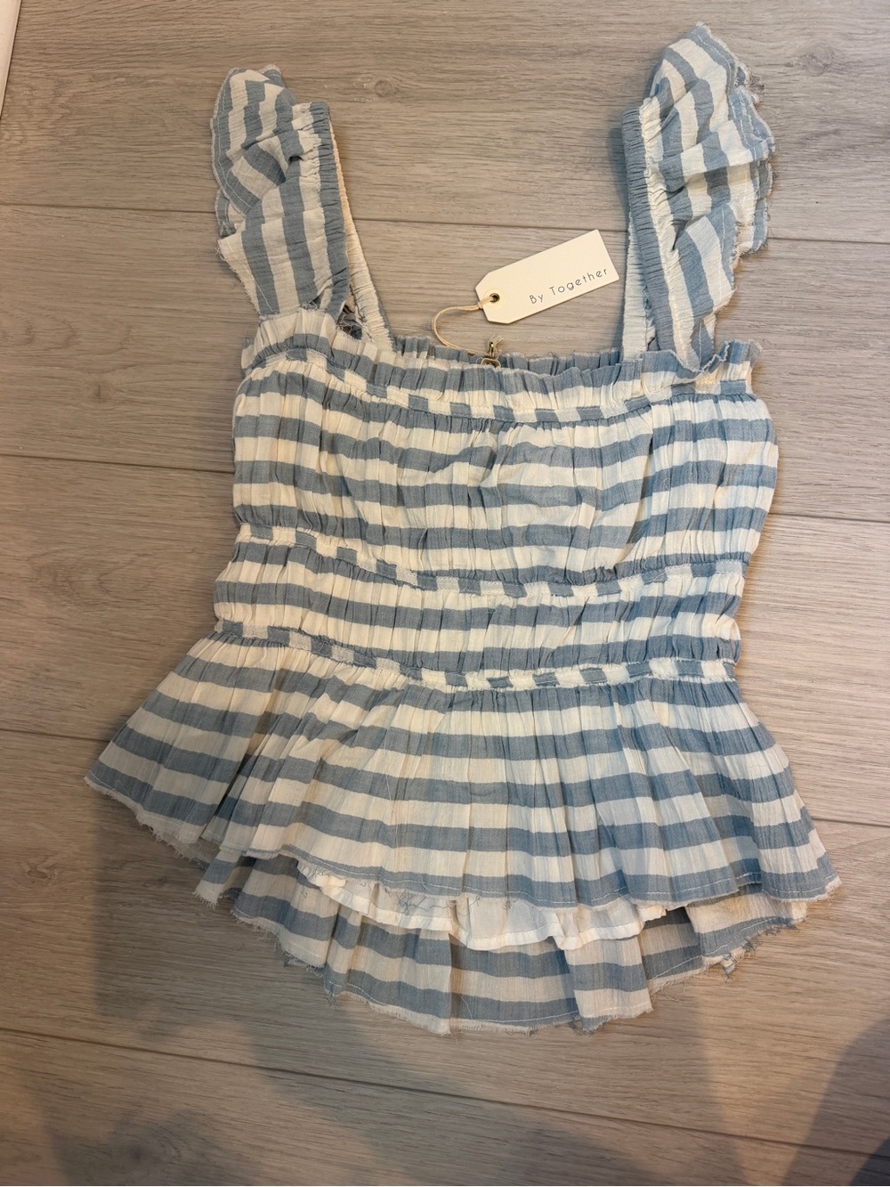 Smocked Ruffle Tank